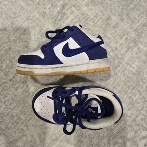 Kids Blue and White Sneakers